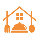 Signet des Oldenburger Küchenstudios: Haus mit Besteck